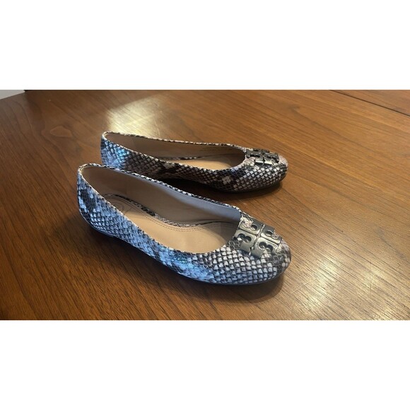 Tory Burch Women's Snakeskin Leather Ballet Shoes Size 6 - Picture 2 of 10